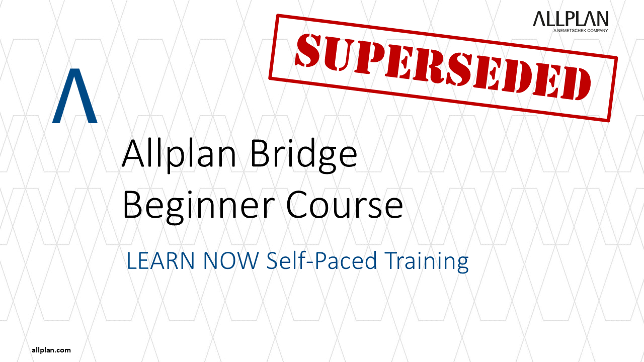 Allplan Bridge Beginner Course