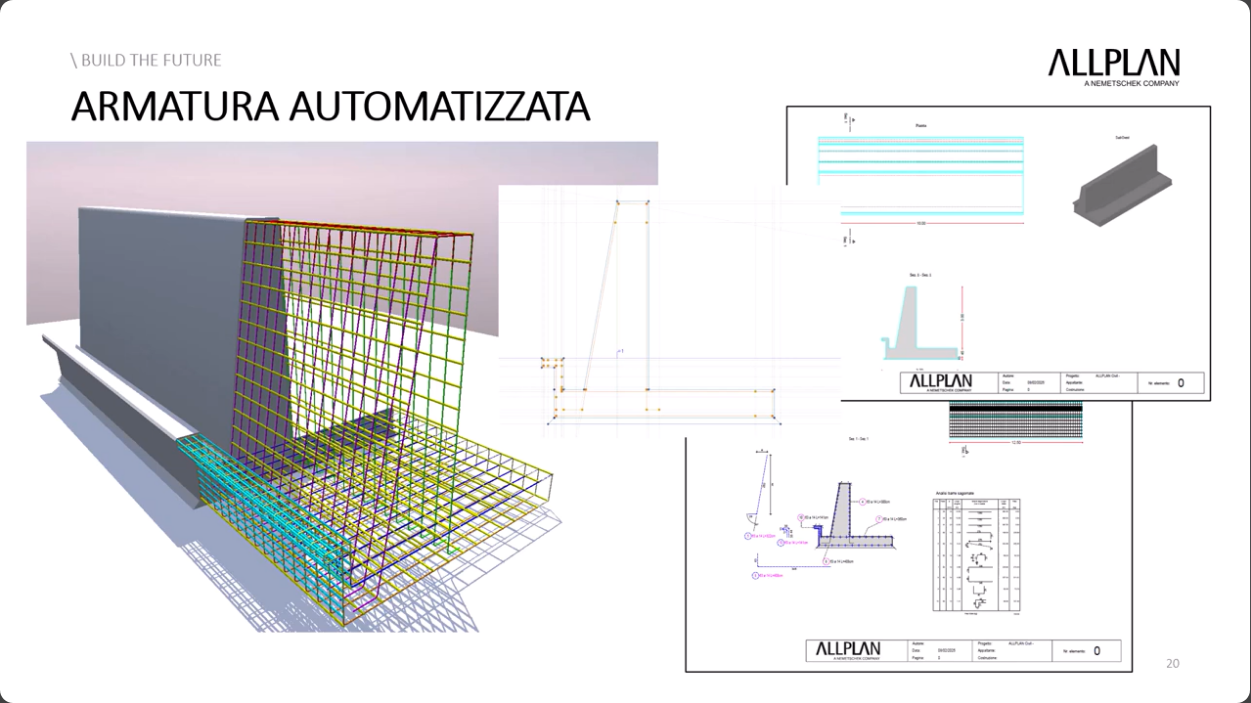 Modellazione automatizzata delle armature per le infrastrutture